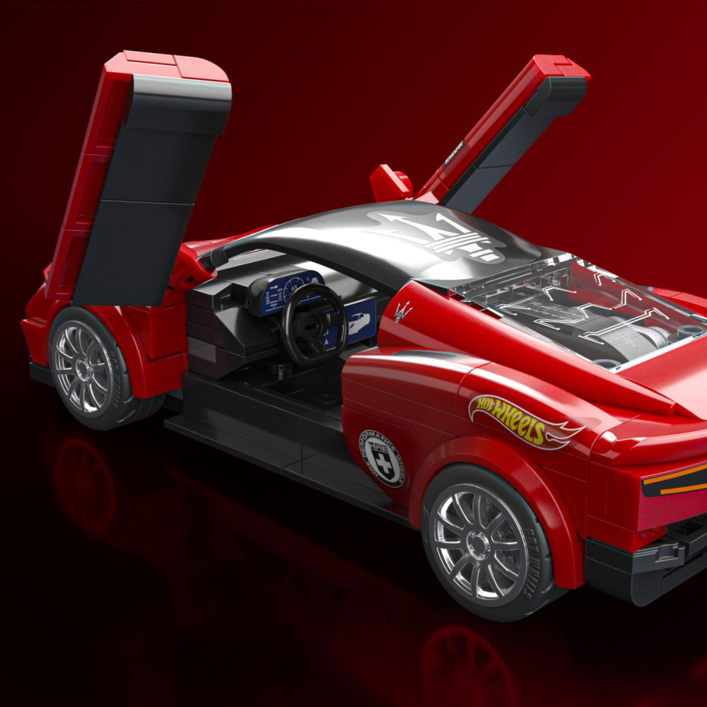 Hot wheels speed series set de constructii maserati mc20 copii cu varsta peste 10 ani [8]