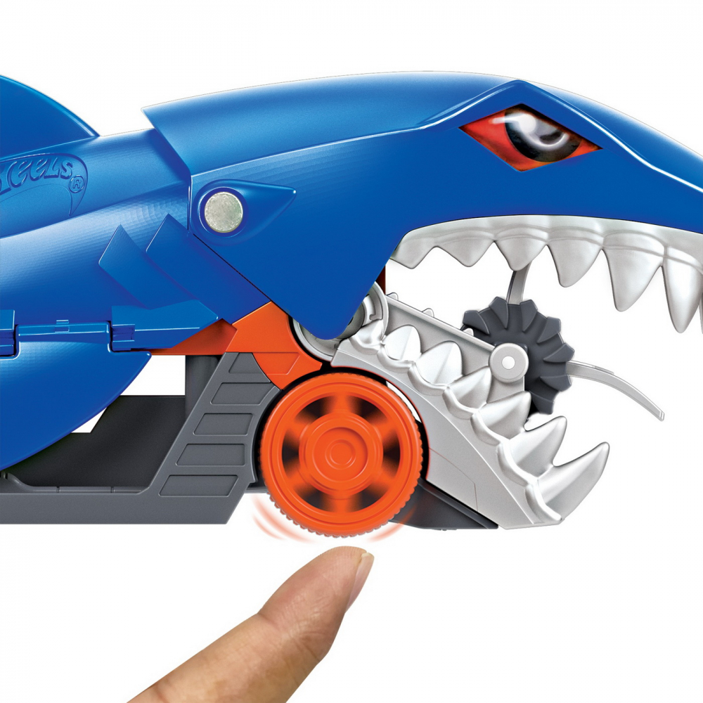 Hot wheels transportator rechin cu masinuta inclusa, varsta de la 3 ani la +15 ani [4]