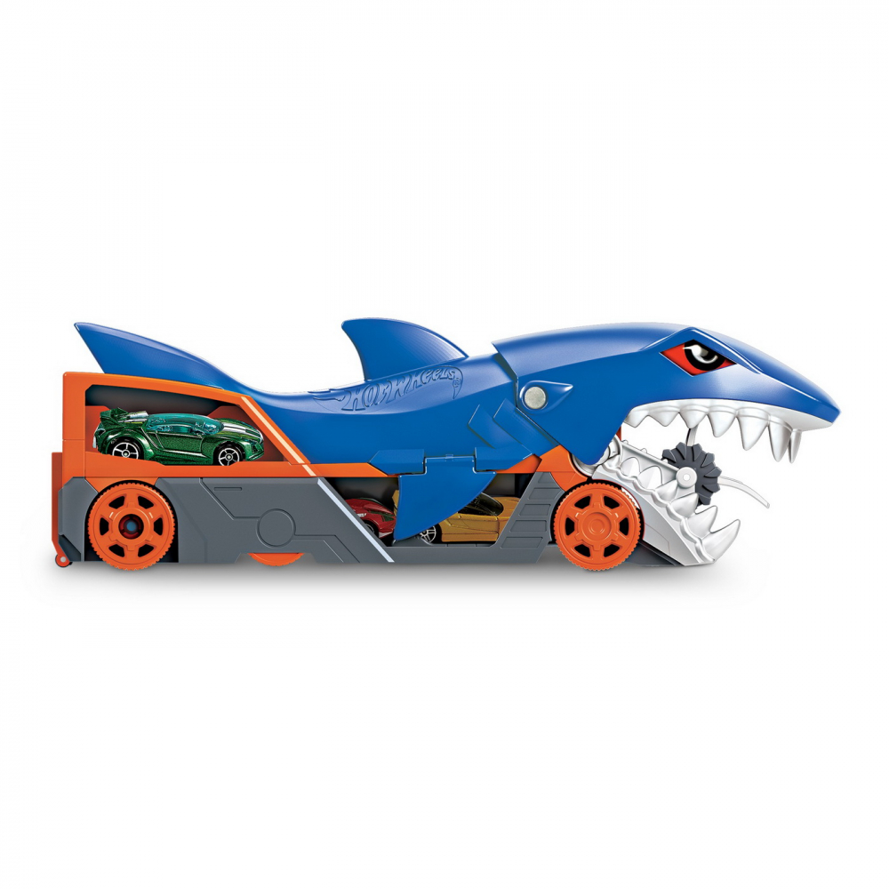 Hot wheels transportator rechin cu masinuta inclusa, varsta de la 3 ani la +15 ani [5]