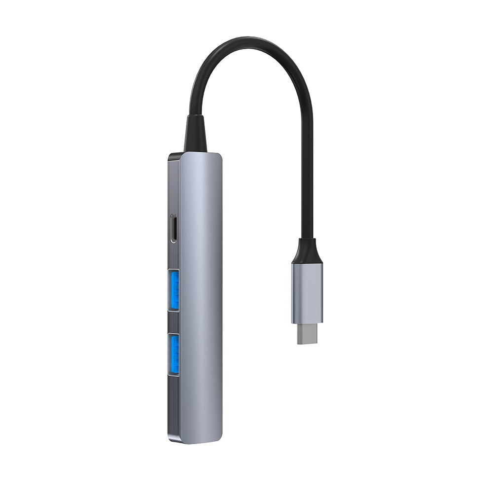 Hub USB-C 3.1 Tellur, 2xUSB 2.0 + 1xUSB-C + 1xUSB 3.0, aluminiu, gri [7]