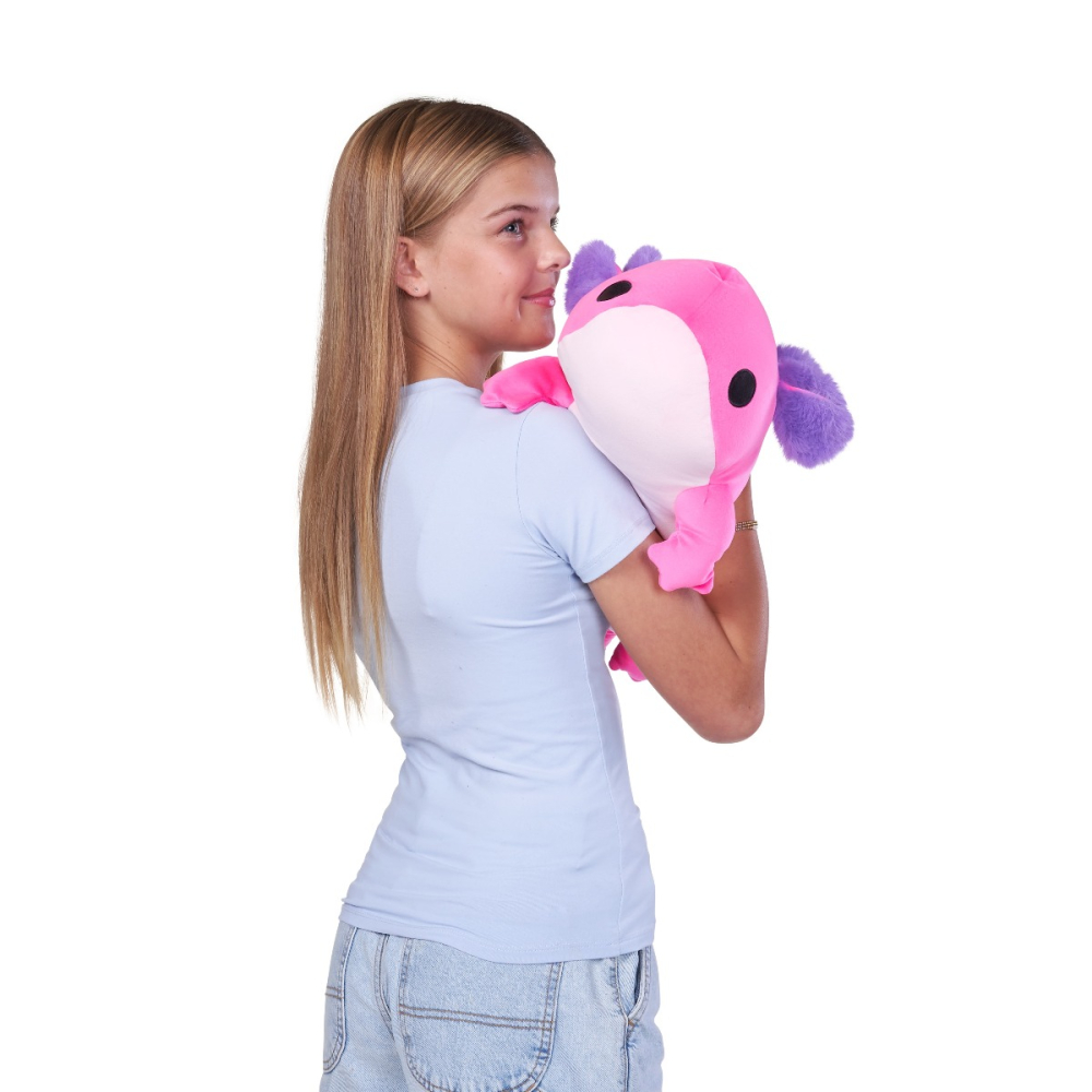 Hug a lumps - Jucarie de plus super-moale, 60 cm, Axolotl copii varsta 3 ani + [2]
