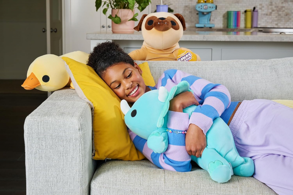 Hug a lumps - Jucarie de plus super-moale, Dino (Delilah), Dinozaur varsta 3-5 ani ,5-7 ani ,7-9 ani, Unisex [4]