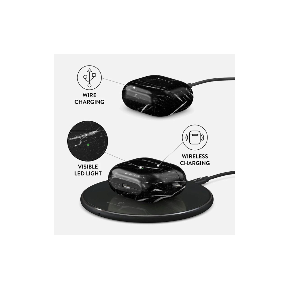 Husa Airpods 3 Burga Hard Shell Noir Origin [2]