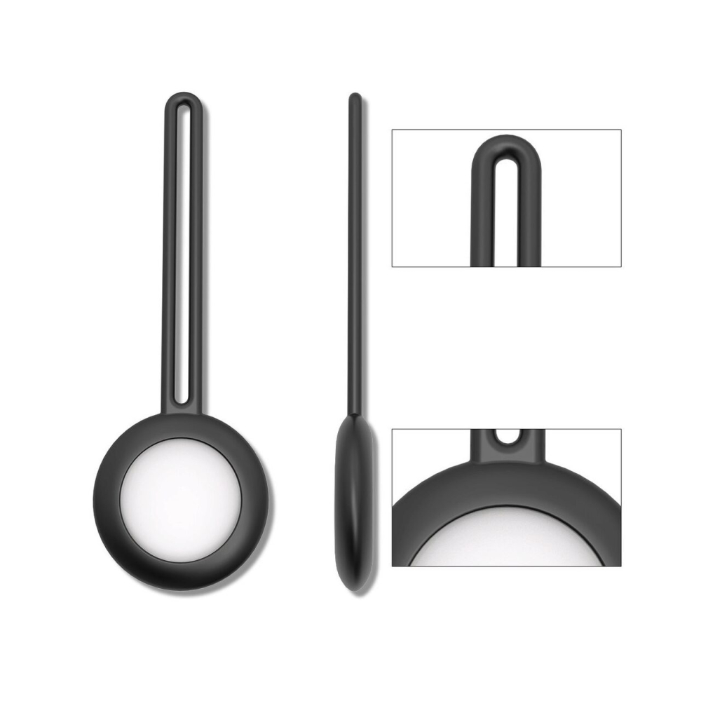 Husa AirTag Lemontti Silicon Black (breloc chei) [1]