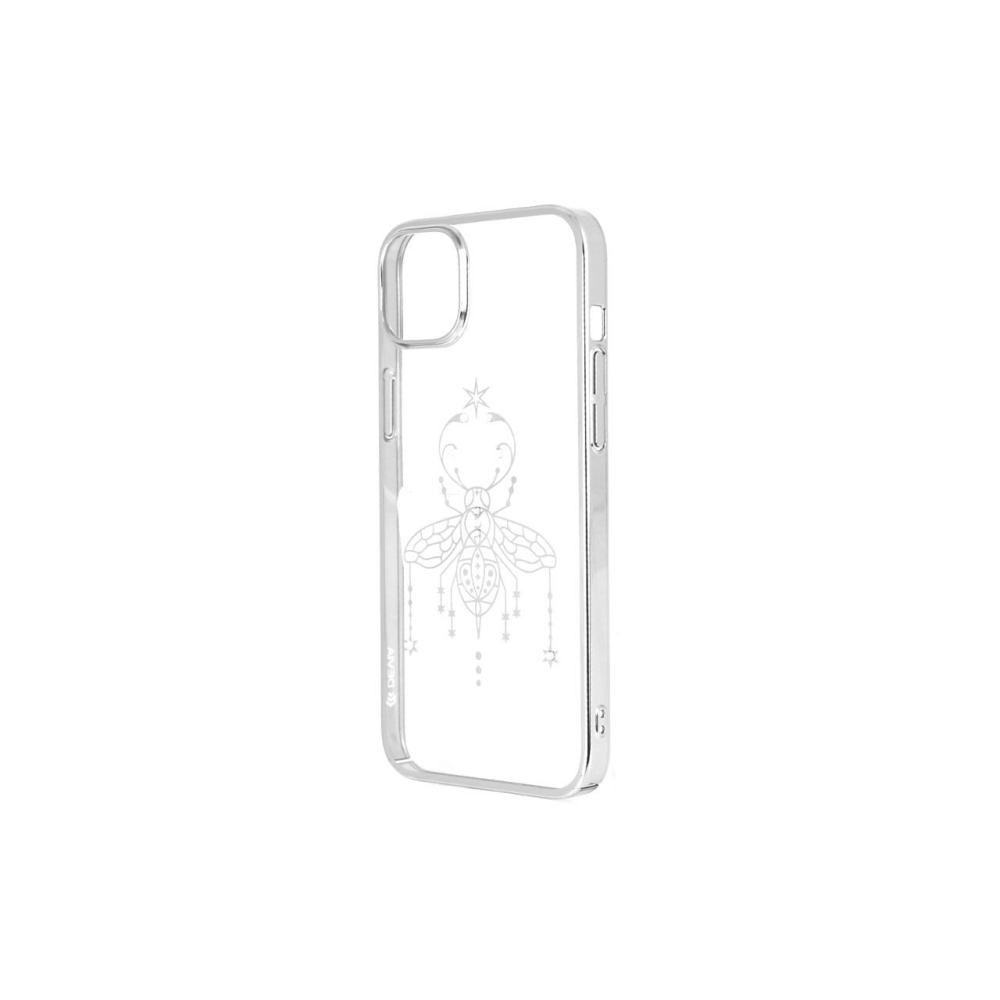 Husa cu Cristale Swarovski iPhone 14 Pro Devia Summer Series Protective Silver [2]