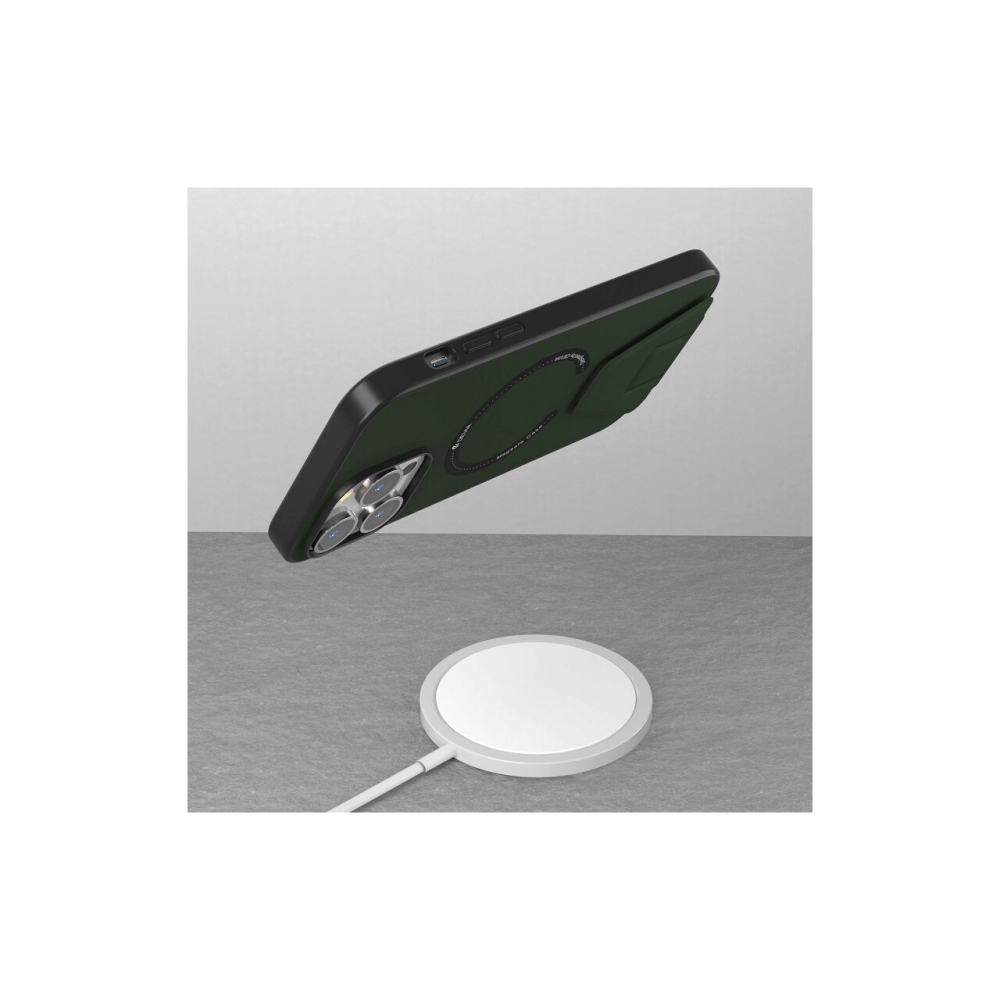 Husa cu suport iPhone 14 Plus Devia Randy Series Magnetic Army Green [2]