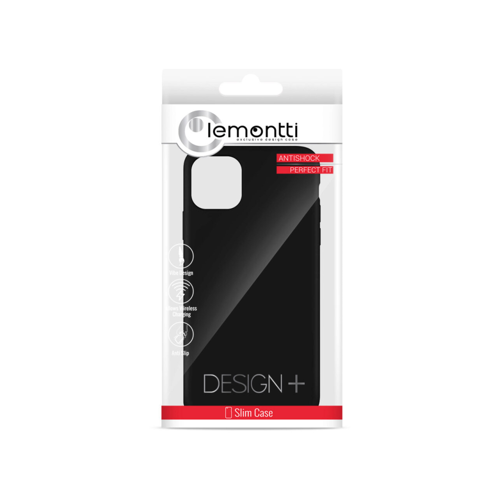 Husa iPhone 11 Pro Lemontti Liquid Silicon Black [11]