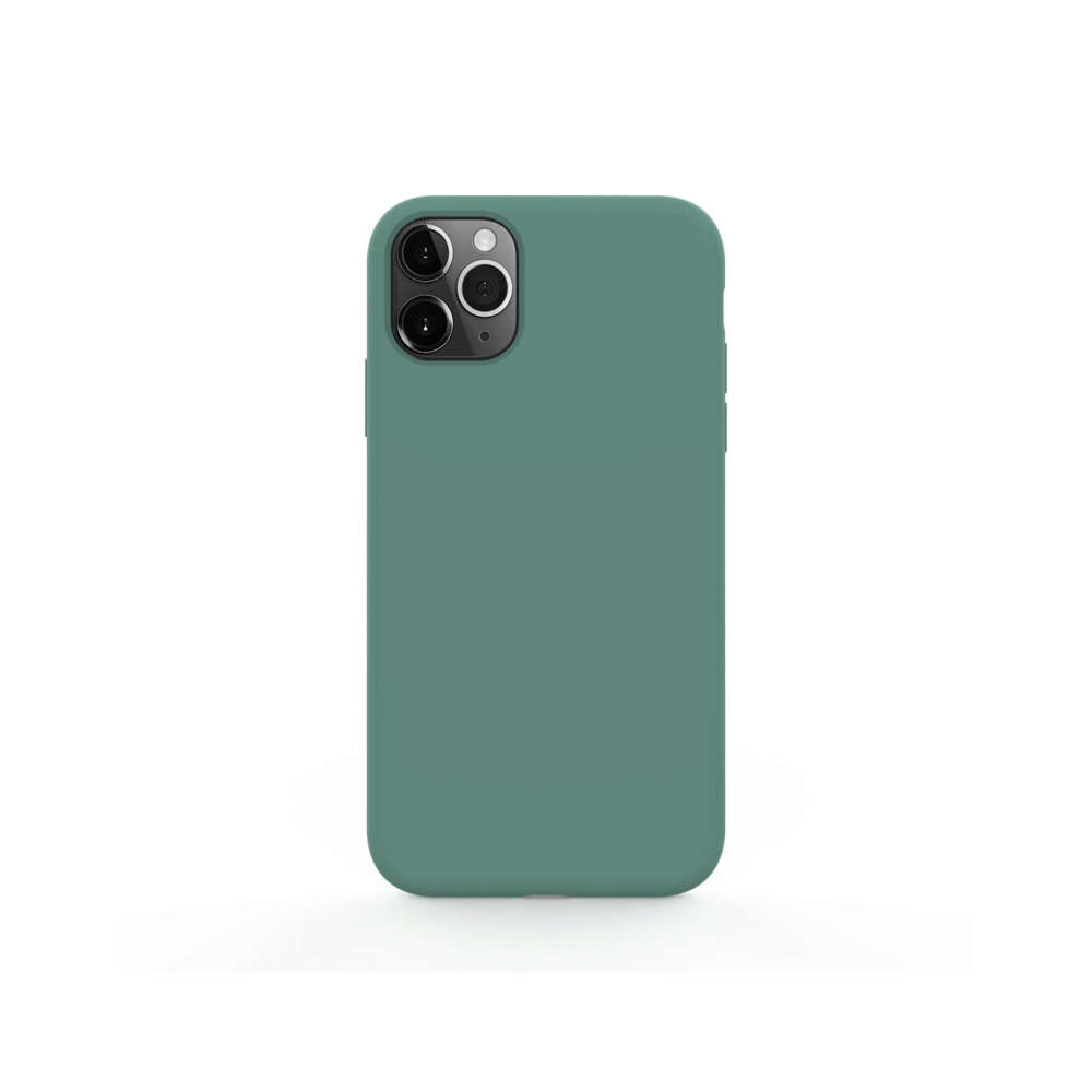 Husa iPhone 11 Pro Lemontti Liquid Silicon Forest Green [3]