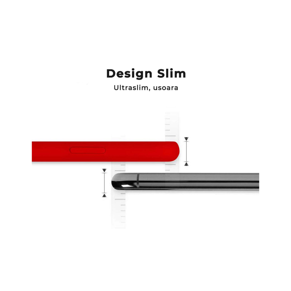 Husa iPhone 11 Pro Lemontti Liquid Silicon Red [7]