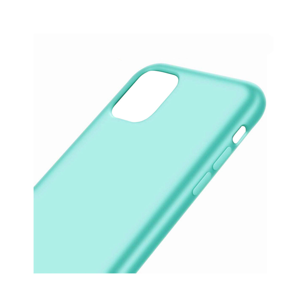 Husa iPhone 11 Pro Lemontti Liquid Silicon Tiffany Blue [6]