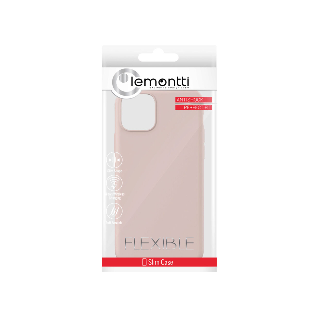 Husa iPhone 11 Pro Lemontti Silicon Soft Slim Pink Sand [2]