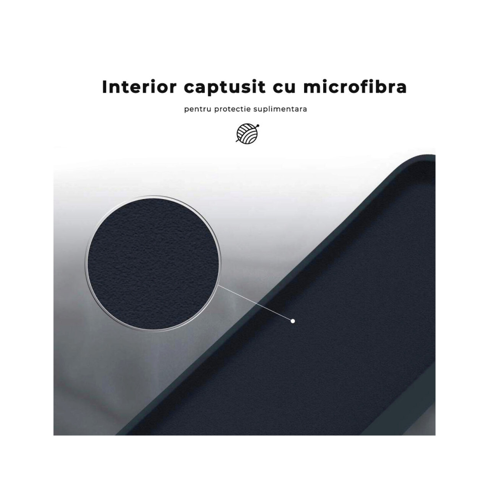 Husa iPhone 11 Pro Max Lemontti Liquid Silicon Dark Blue [3]