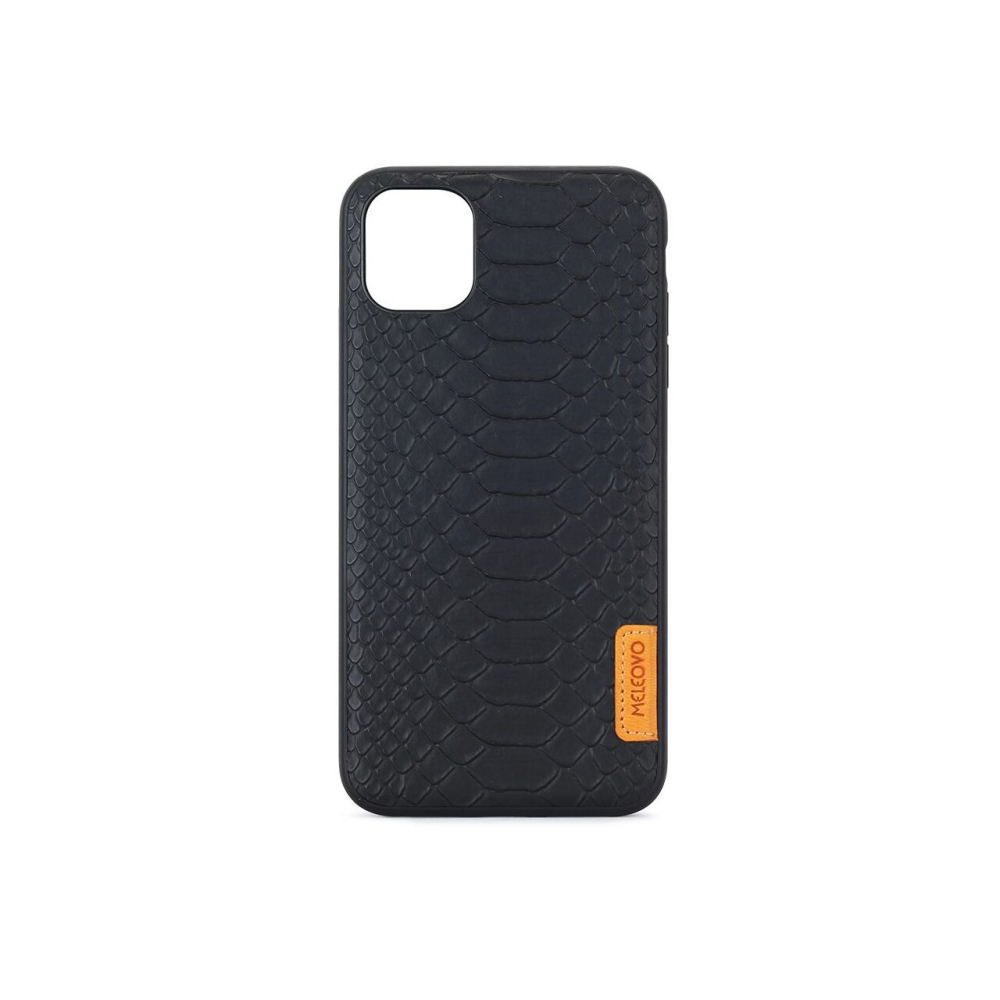 Husa iPhone 11 Pro Meleovo Python Black (placuta metalica integrata) [5]