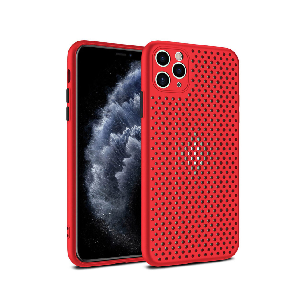 Husa iPhone 12 Pro Max Lemontti Bubble Rosu [4]