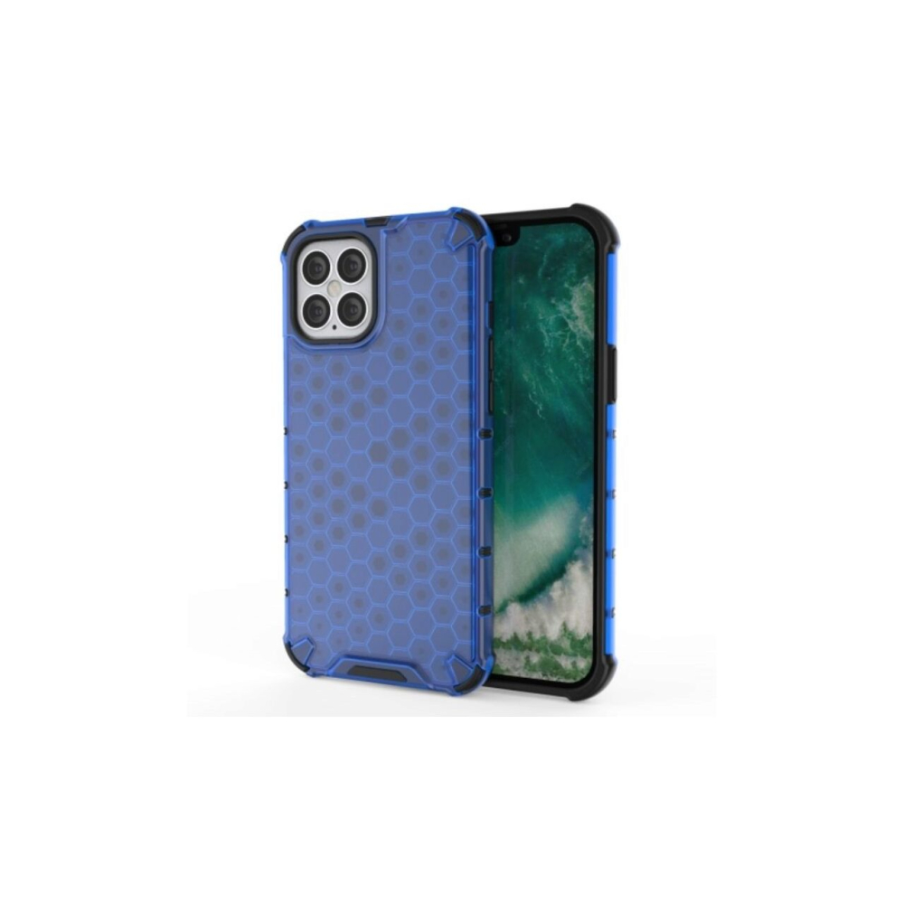 Husa iPhone 12 Pro Max Lemontti Honeycomb Blue [2]