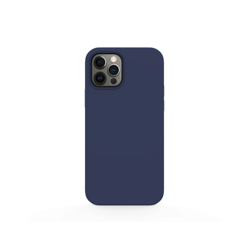 Husa iPhone 12 Pro Max Lemontti Liquid Silicon Dark Blue [5]