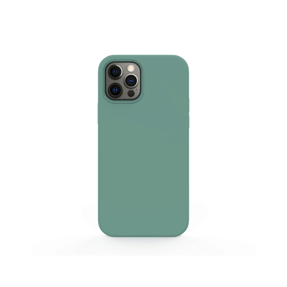 Husa iPhone 12 Pro Max Lemontti Liquid Silicon Forest Green [2]
