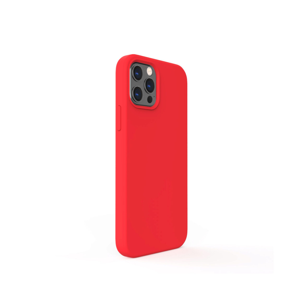 Husa iPhone 12 Pro Max Lemontti Liquid Silicon Red [5]