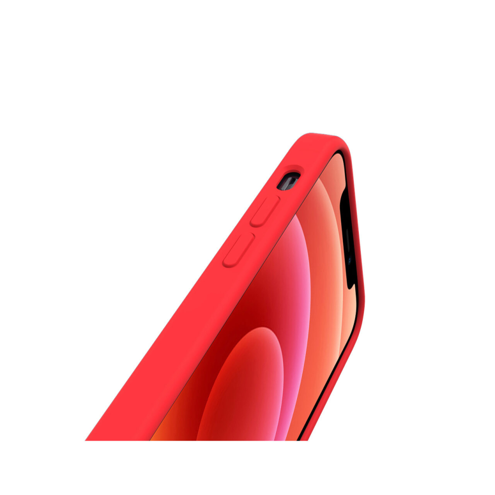 Husa iPhone 12 Pro Max Lemontti Liquid Silicon Red [3]