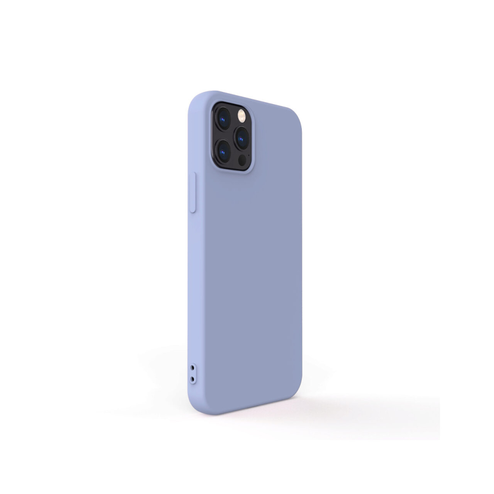 Husa iPhone 12 Pro Max Lemontti Silicon Soft Slim Lavender Gray [5]