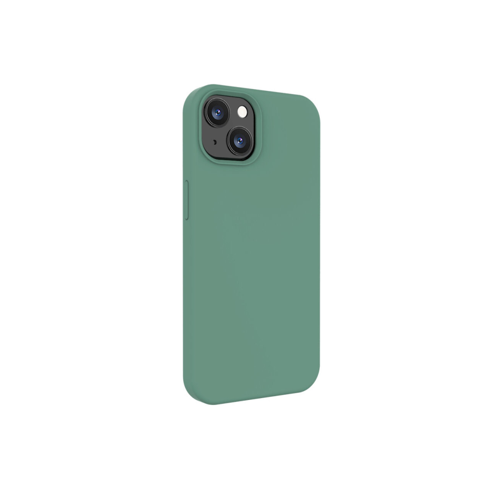 Husa iPhone 13 Lemontti Liquid Silicon Forest Green [3]