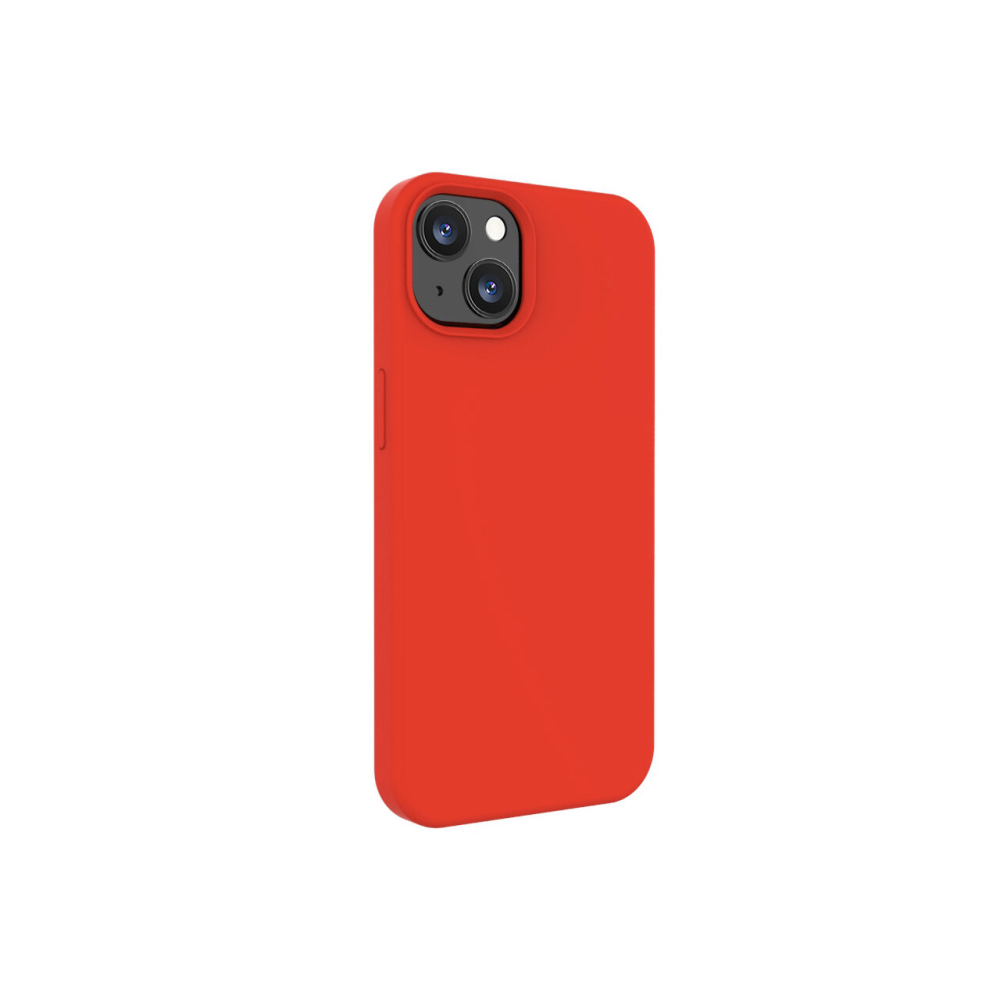 Husa iPhone 13 Lemontti Liquid Silicon Red [3]