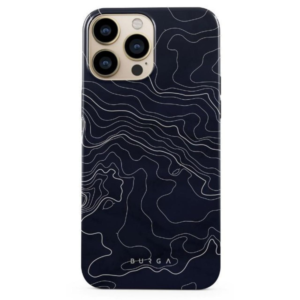 Husa iPhone 13 Pro Burga Dual Layer Drifting Shores Line Art [4]