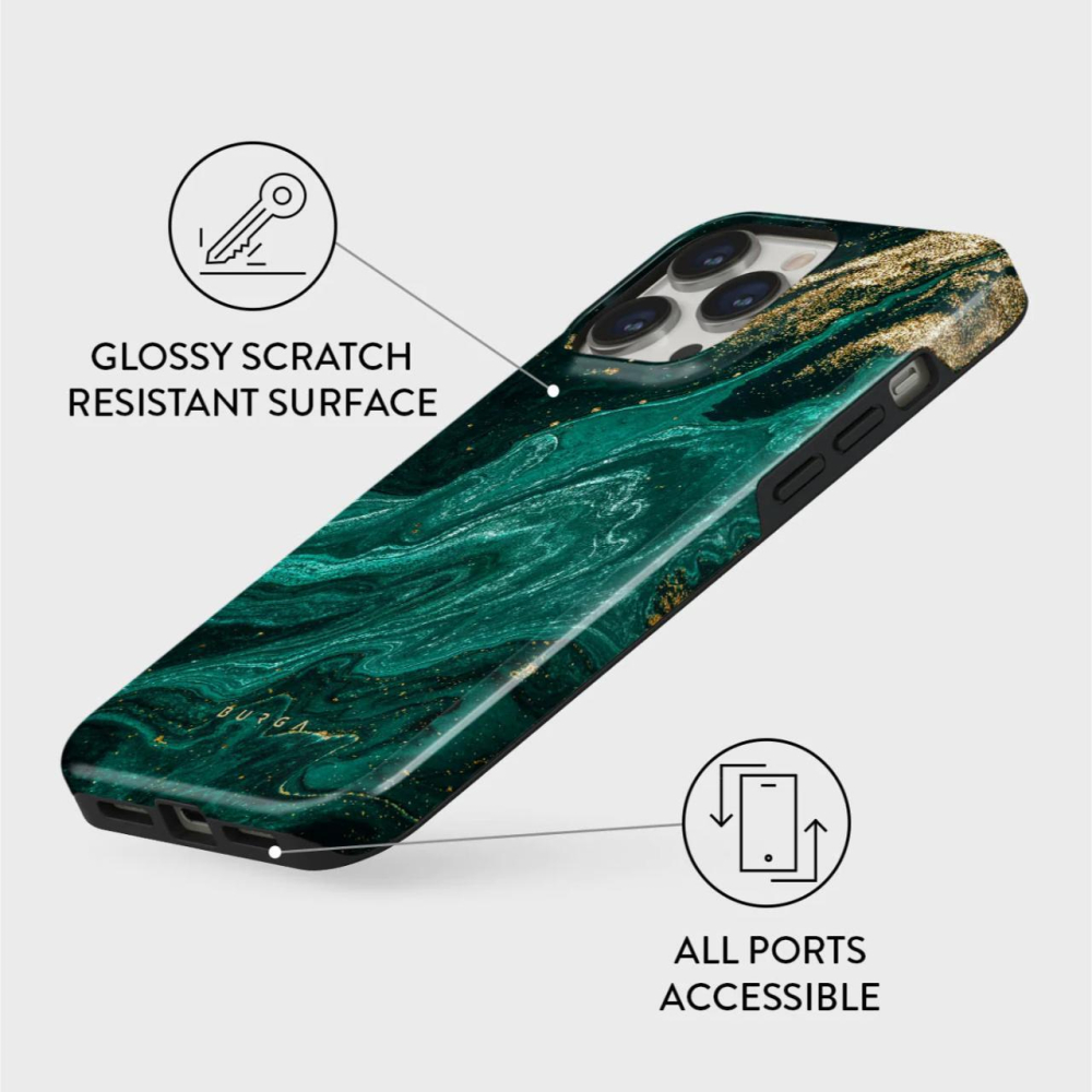 Husa iPhone 13 Pro Burga Dual Layer Emerald Pool [2]