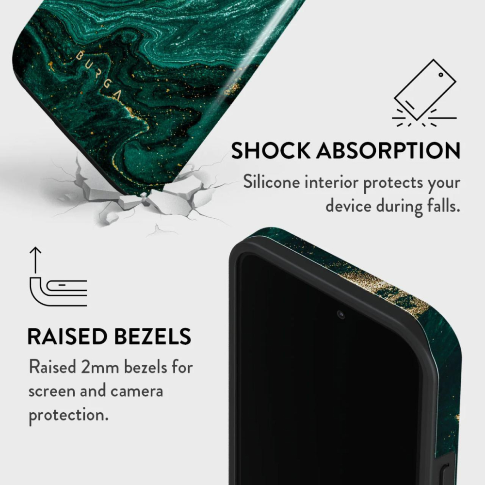 Husa iPhone 13 Pro Burga Dual Layer Emerald Pool [3]