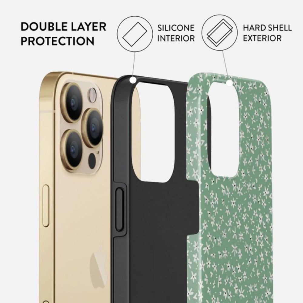 Husa iPhone 13 Pro Burga Dual Layer Lush Meadows [2]