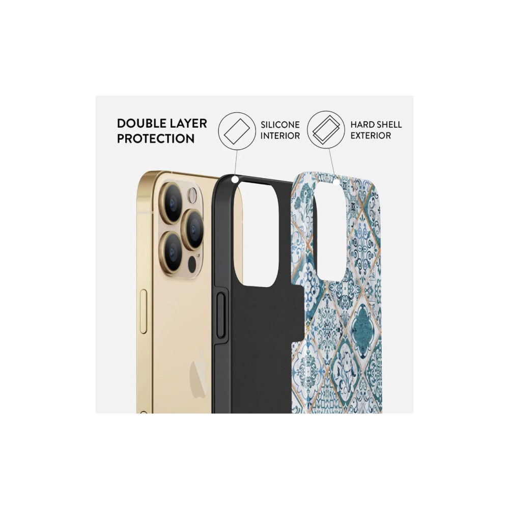 Husa iPhone 13 Pro Burga Dual Layer Tropical Oasis [2]
