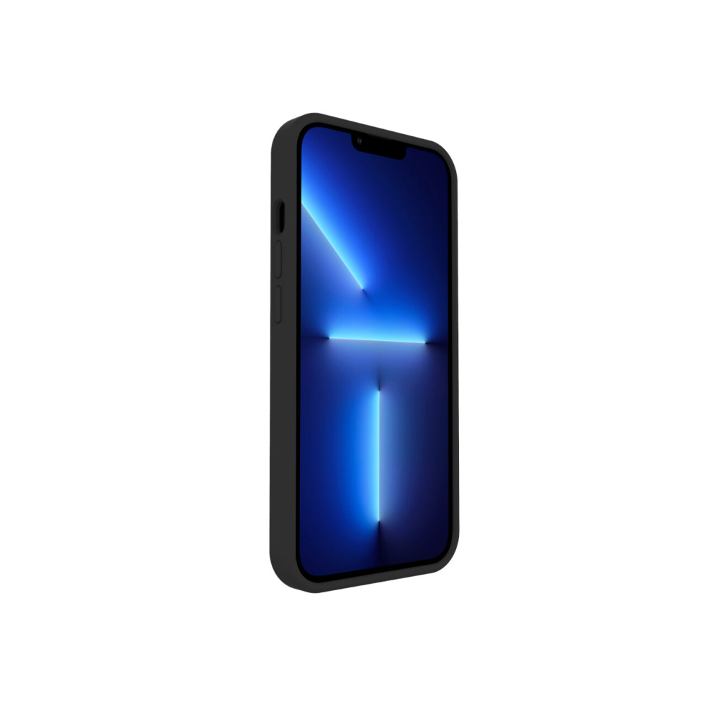 Husa iPhone 13 Pro Lemontti Liquid Silicon Black [2]