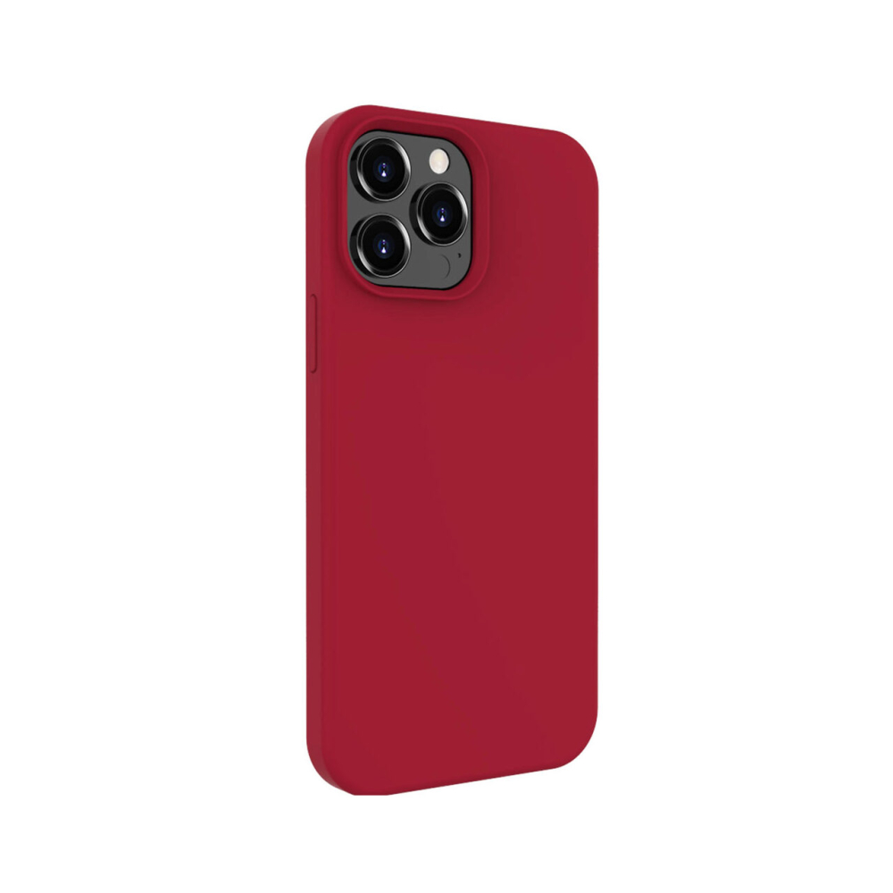Husa iPhone 13 Pro Max Lemontti Liquid Silicon Dark Red [3]