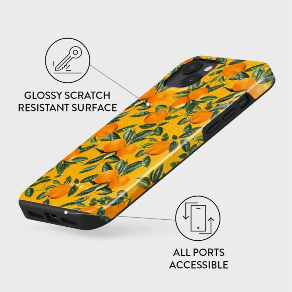 Husa iPhone 14 Plus Burga Dual Layer Orange Lemonade [2]