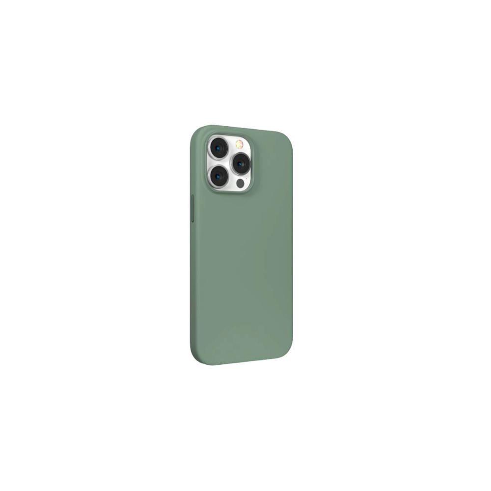 Husa iPhone 14 Pro Devia Silicon Nature Series Light Green [2]