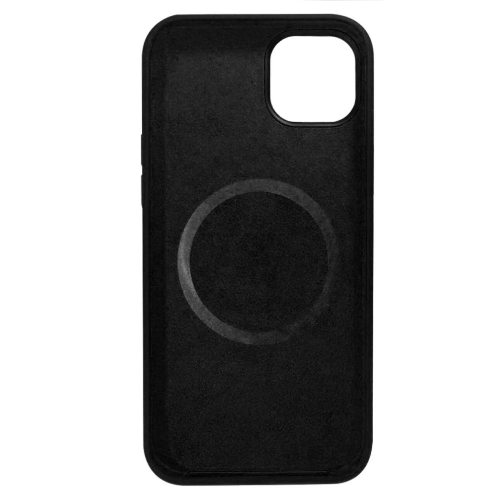 Husa iPhone 14 Pro Lemontti Liquid Silicon MagCharge Negru [2]
