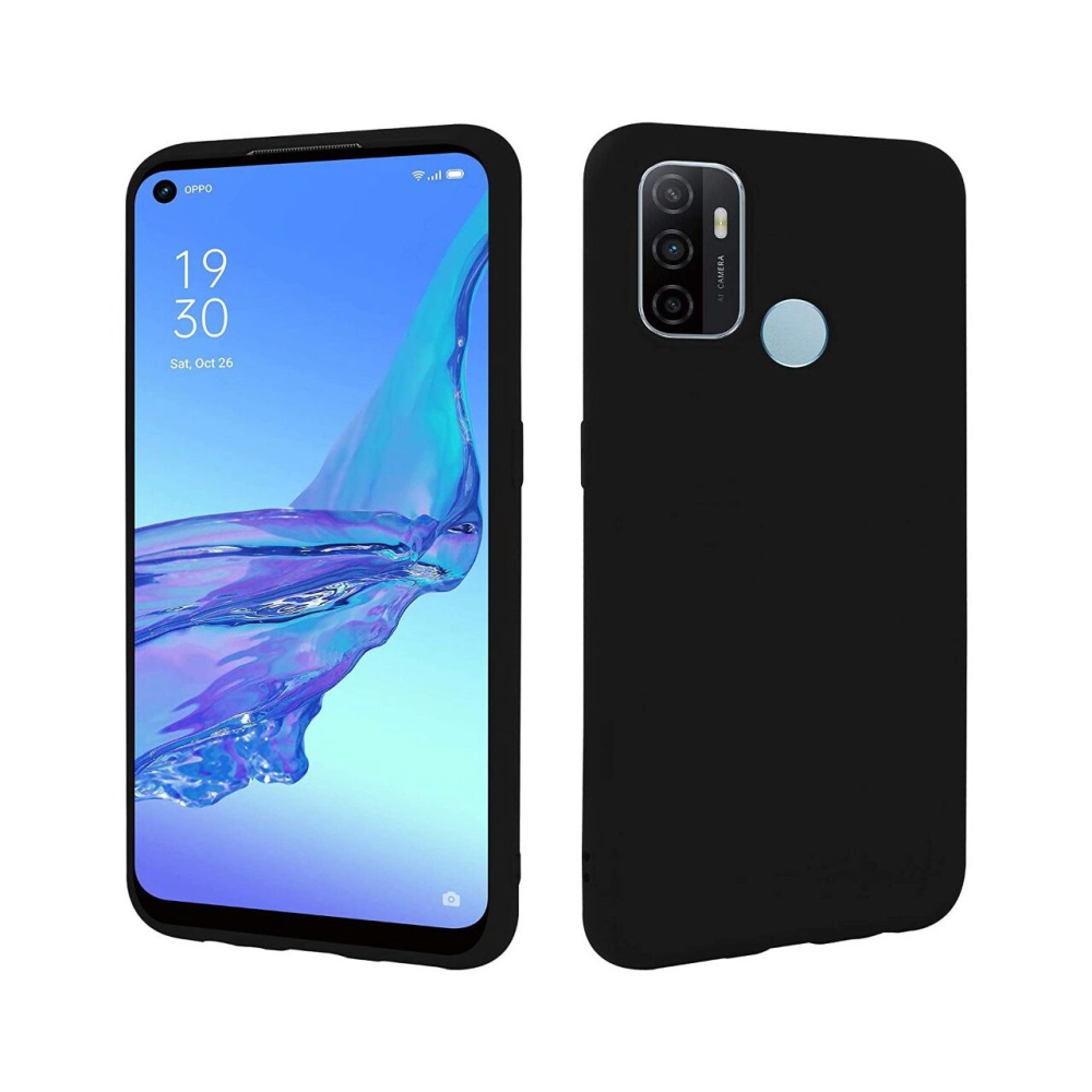 Husa Oppo A54 5G Lemontti Silicon Silky Negru [3]