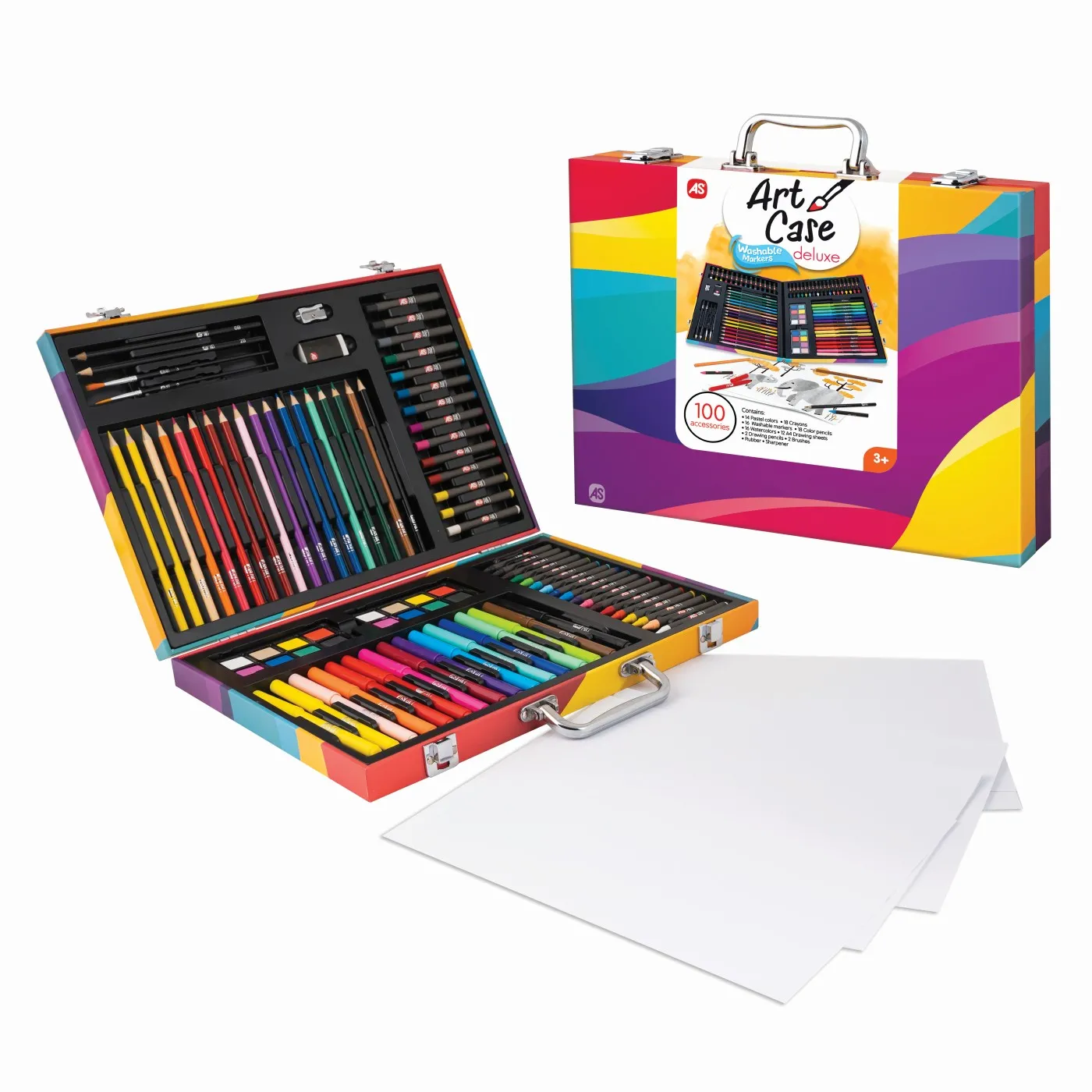 Husa pentru desen deluxe 100 accesorii, varsta de la 3 ani la 7 ani [5]