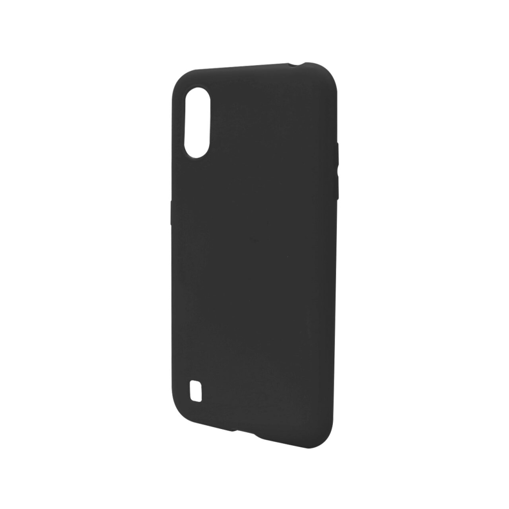 Husa Samsung Galaxy A01 Lemontti Silicon Silky Negru [4]