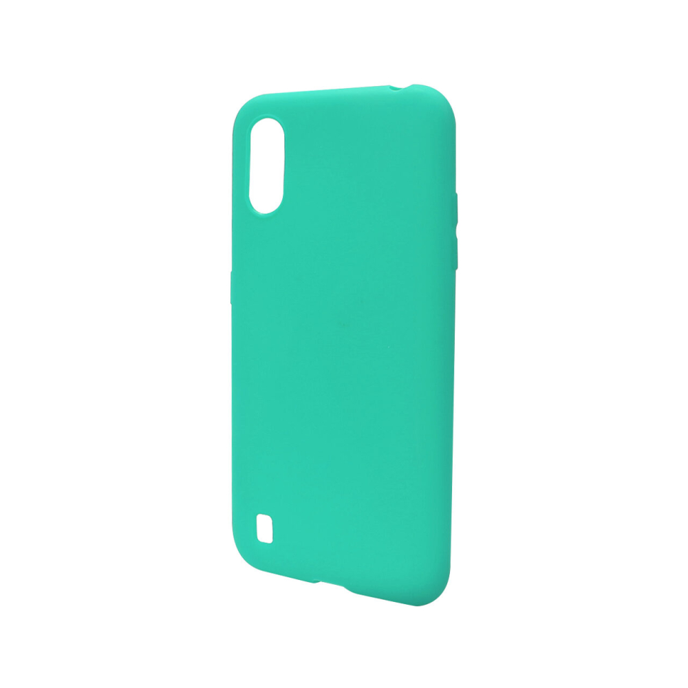 Husa Samsung Galaxy A01 Lemontti Silicon Silky Turcoaz [3]