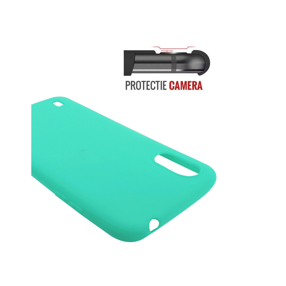 Husa Samsung Galaxy A01 Lemontti Silicon Silky Turcoaz [6]