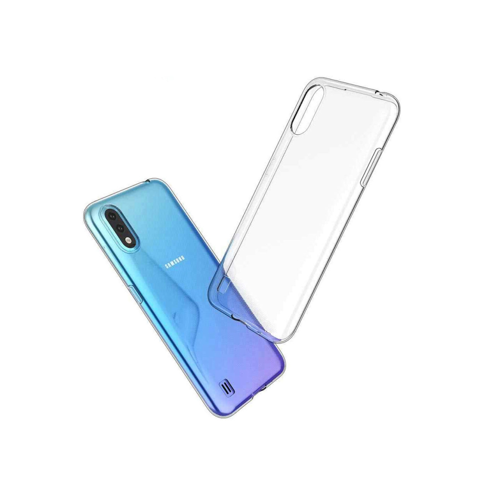 Husa Samsung Galaxy A01 Lemontti Silicon Transparent [4]