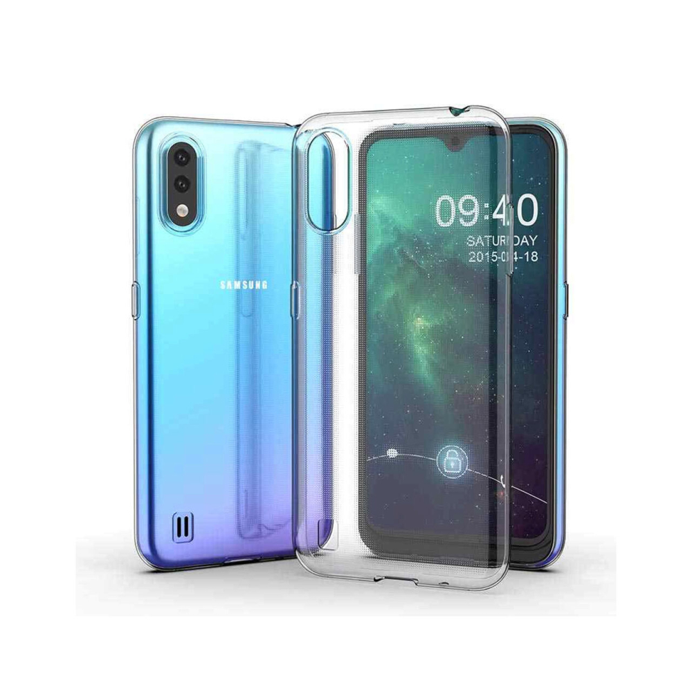 Husa Samsung Galaxy A01 Lemontti Silicon Transparent [2]