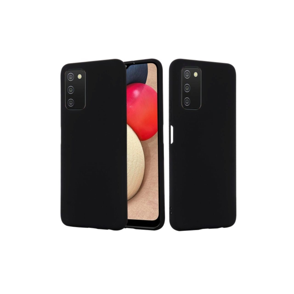 Husa Samsung Galaxy A03s Lemontti Silicon Silky Negru [4]
