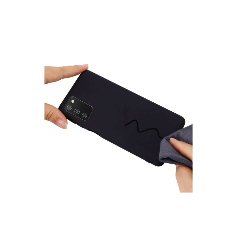 Husa Samsung Galaxy A03s Lemontti Silicon Silky Negru [2]