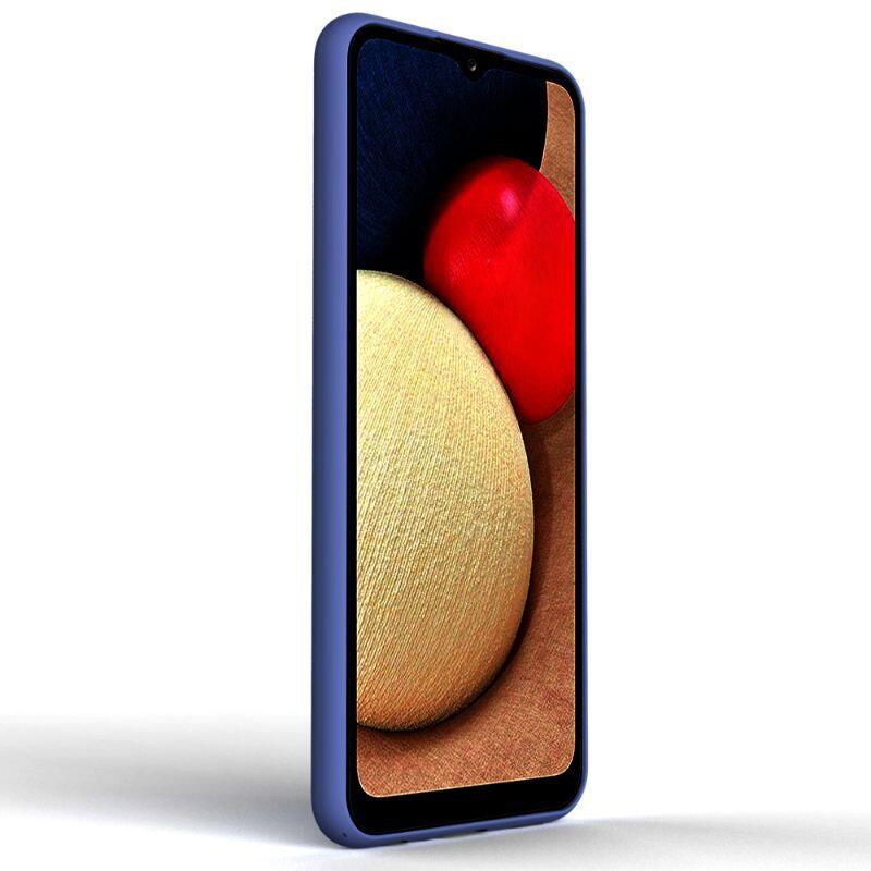 Husa Samsung Galaxy A03s Lemontti Silicon Soft Slim Dark Blue [2]