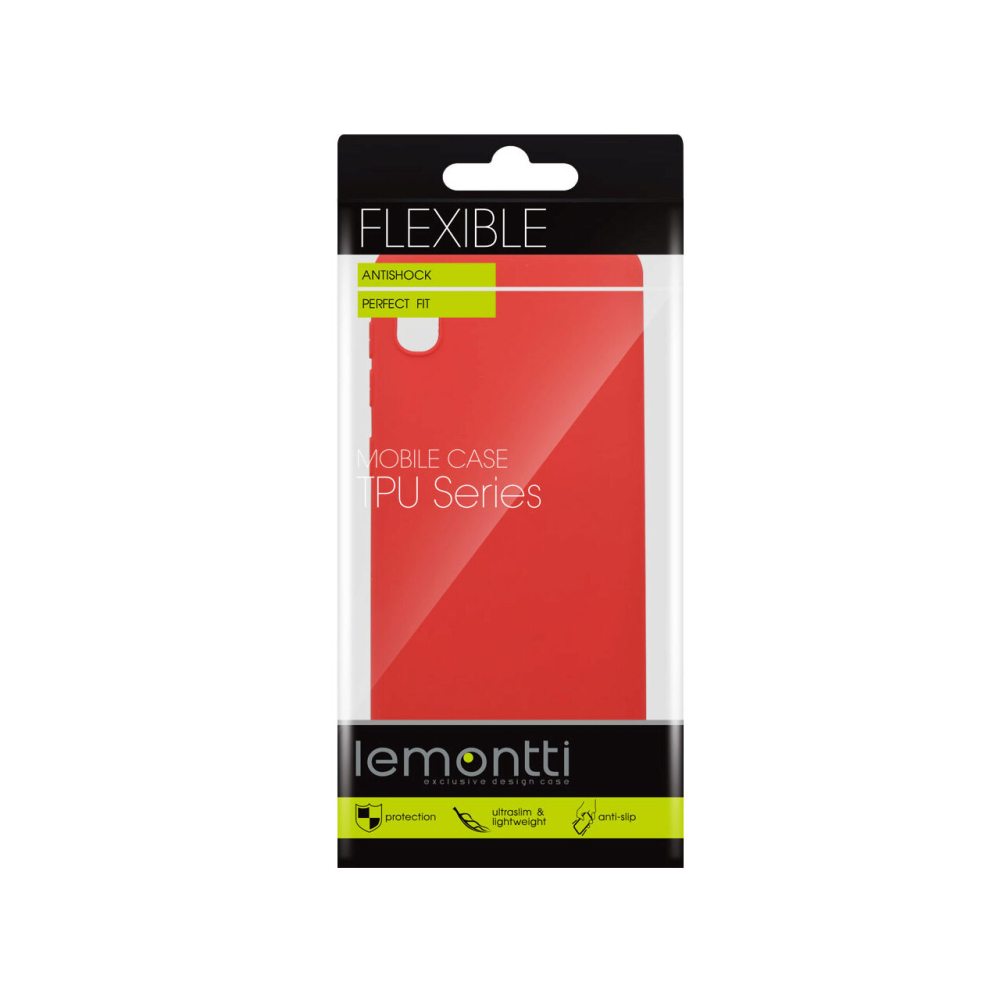 Husa Samsung Galaxy A10 Lemontti Silicon Silky Rosu [3]