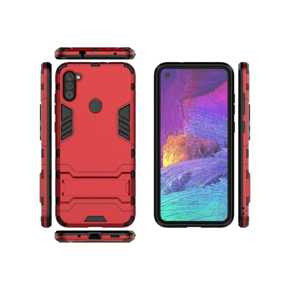 Husa Samsung Galaxy A11 Lemontti Shockproof Case Red [2]