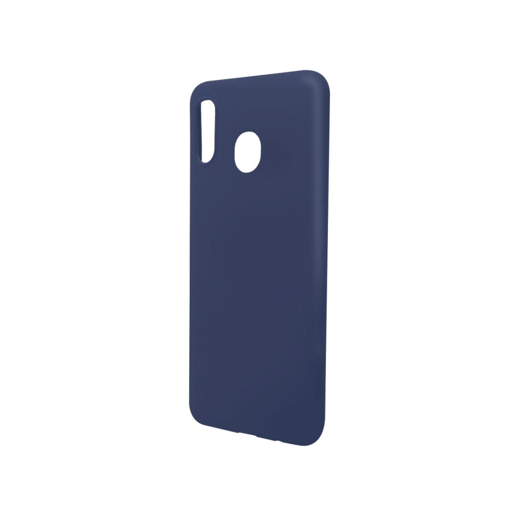 Husa Samsung Galaxy A20 / A30 Lemontti Silicon Silky Albastru Inchis [4]