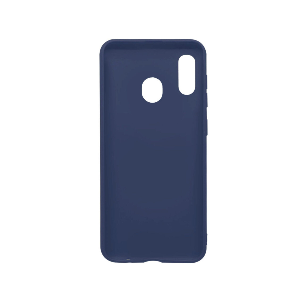 Husa Samsung Galaxy A20 / A30 Lemontti Silicon Silky Albastru Inchis [2]
